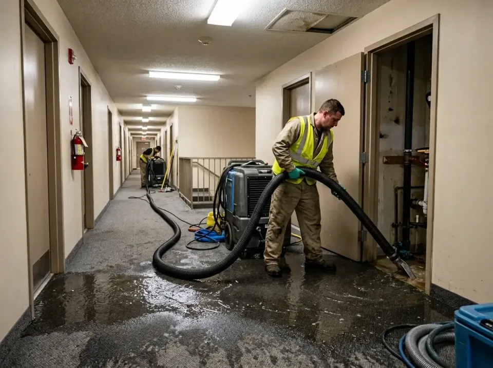multi-unit-apartment-hallway-f-005 — frequently asked questions, Emergency Burst Pipe Water Extraction & Removal in Earlimar…